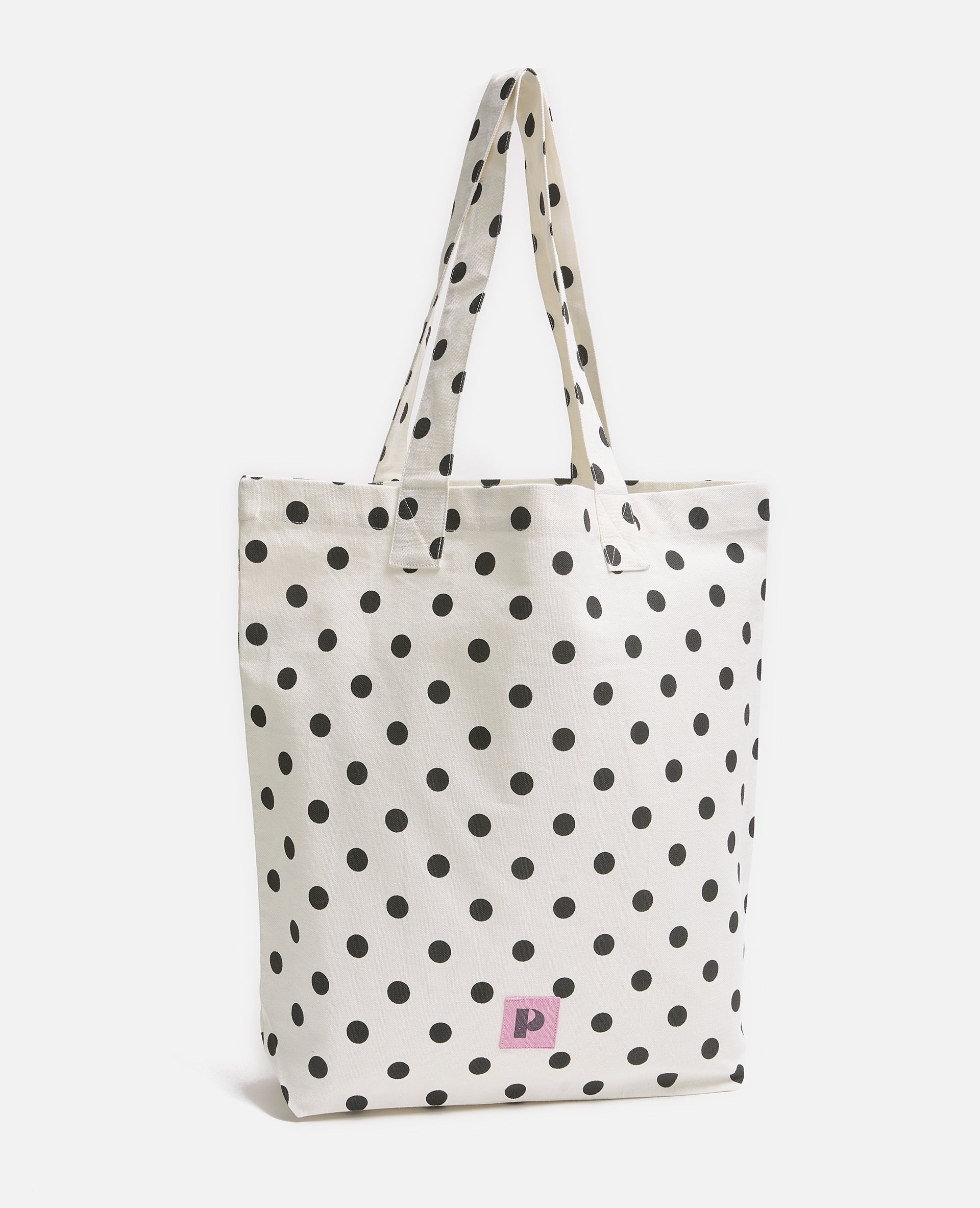 Tote bag en toile avec pois