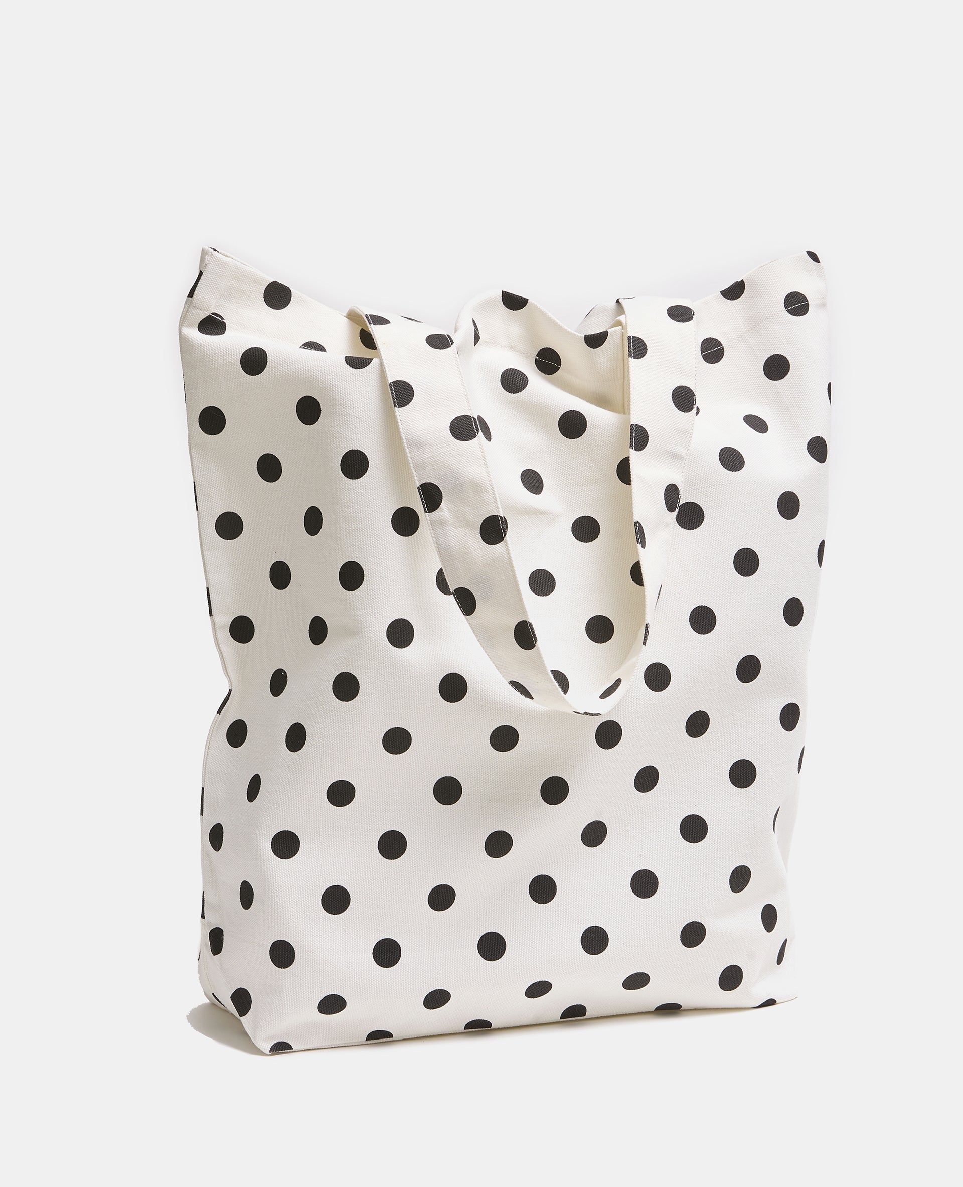 Tote bag en toile avec pois