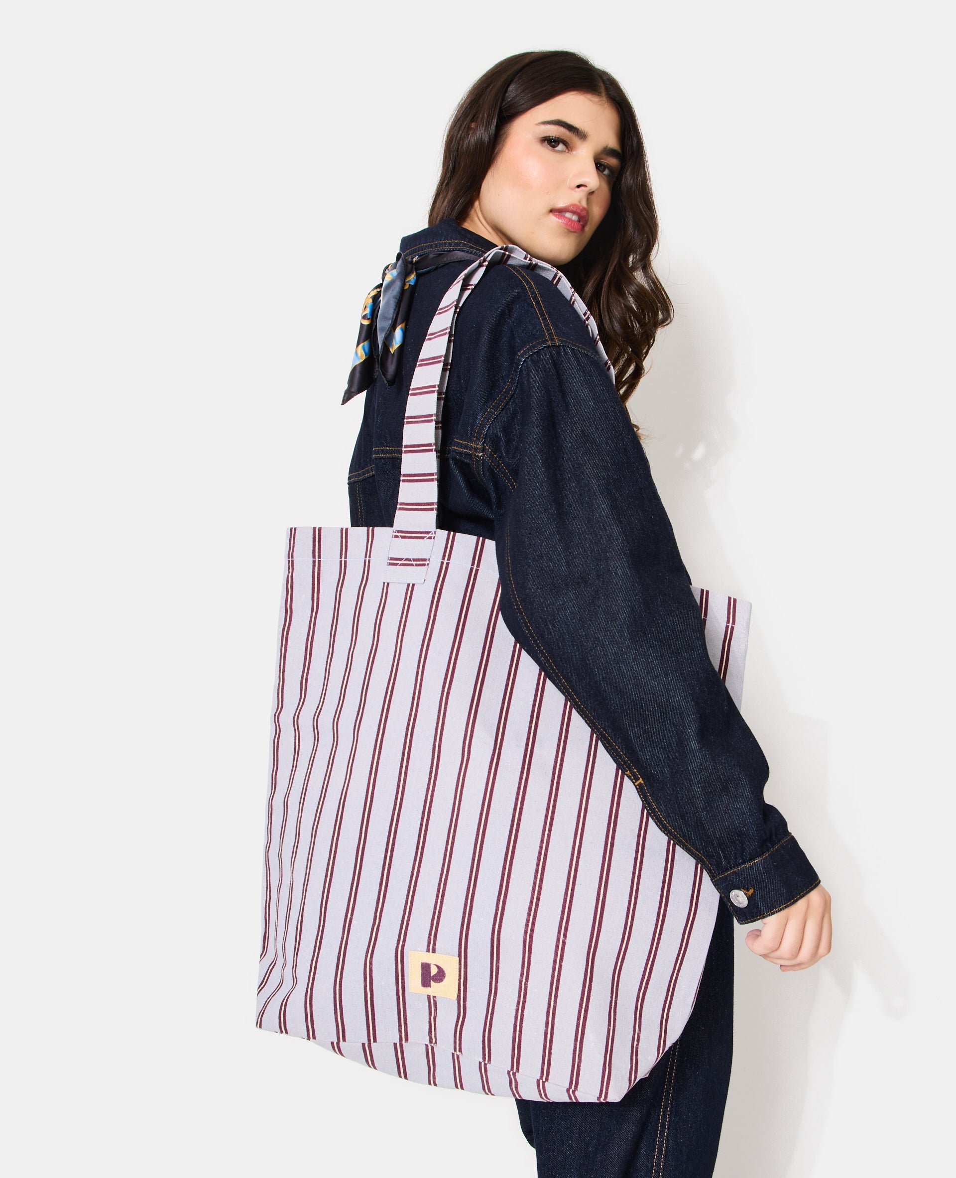 Tote bag rayé