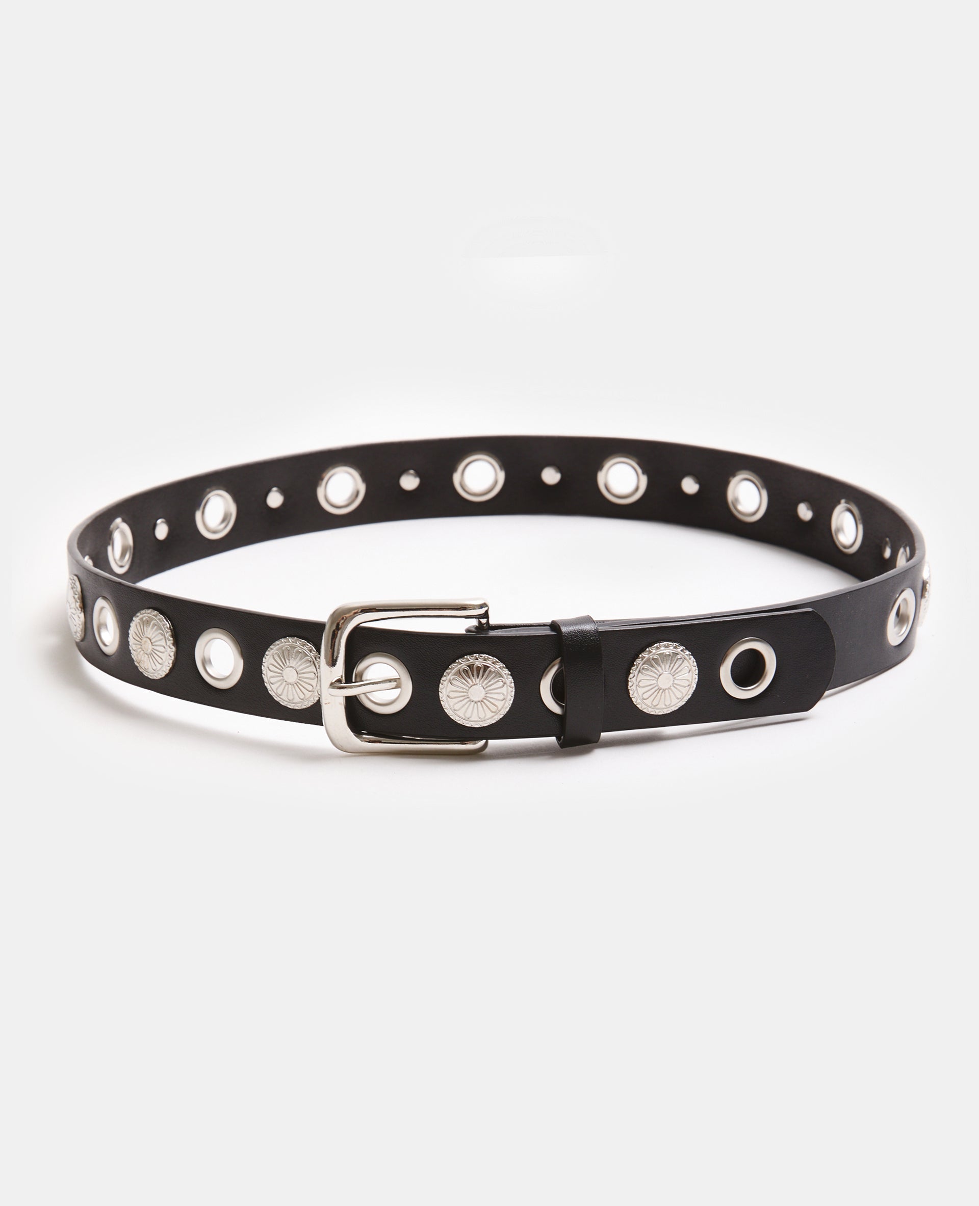 Ceinture avec œillets et écussons