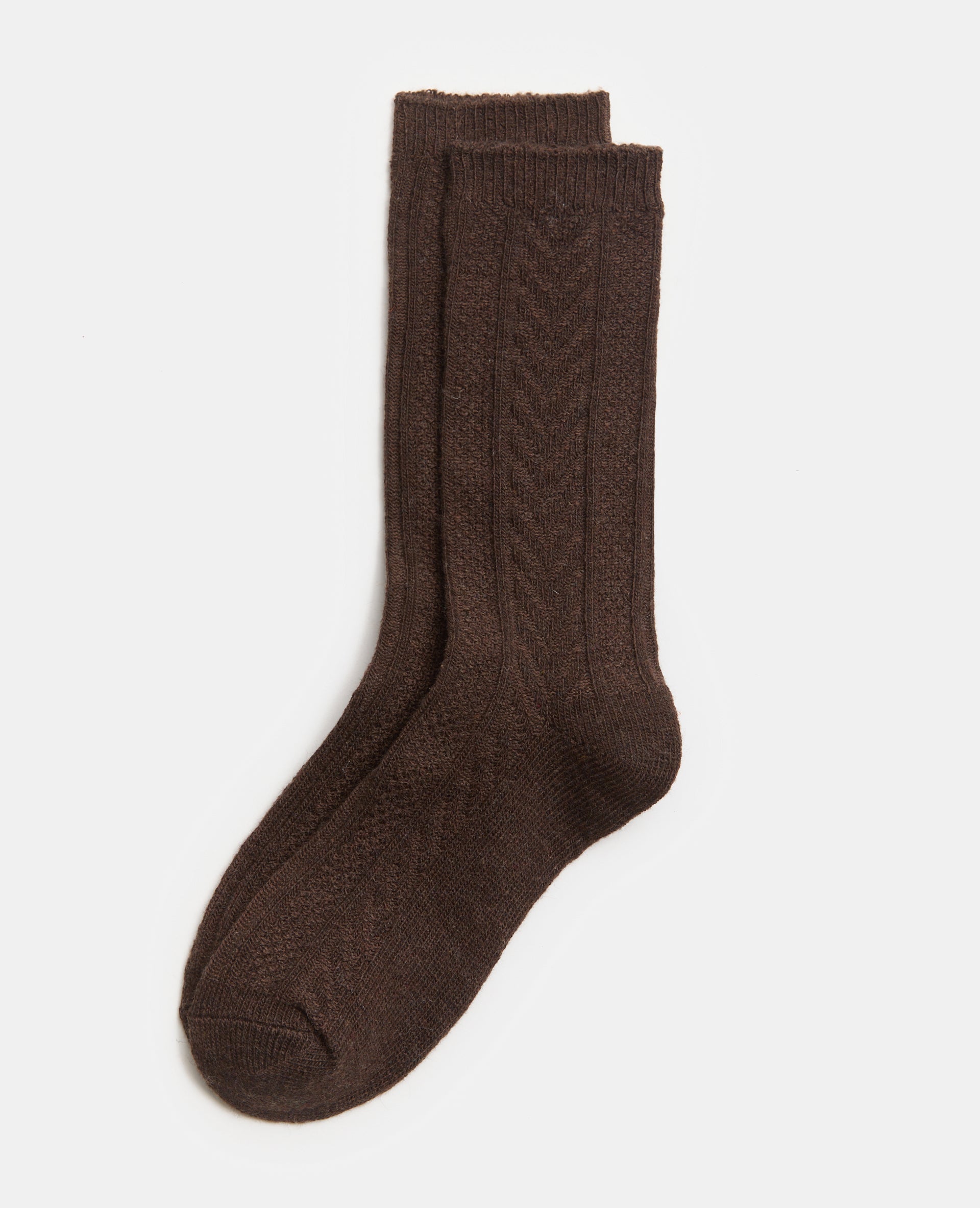 Paire de chaussettes hautes en maille fantaisie
