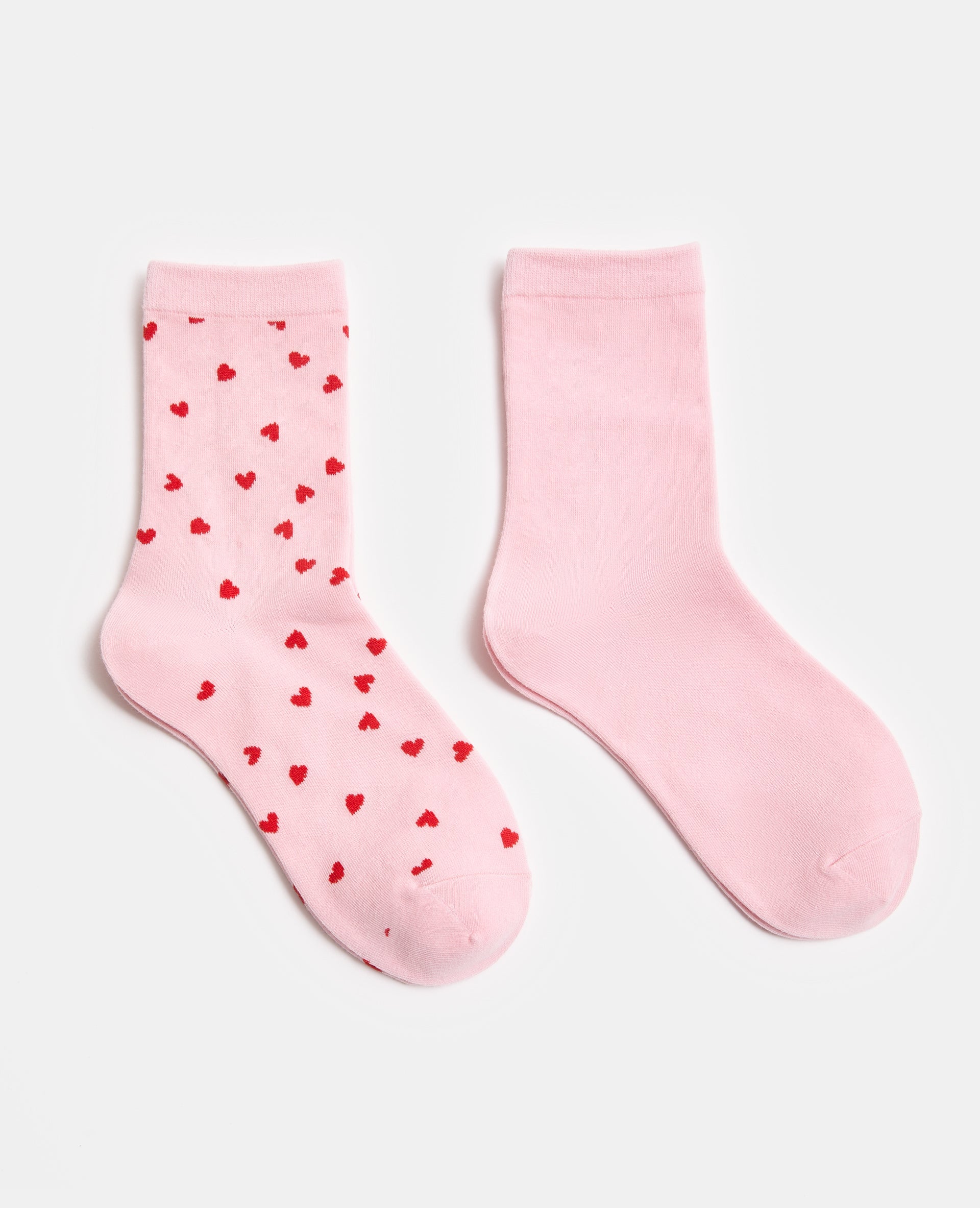 Lot de 2 paires de chaussettes avec cœurs