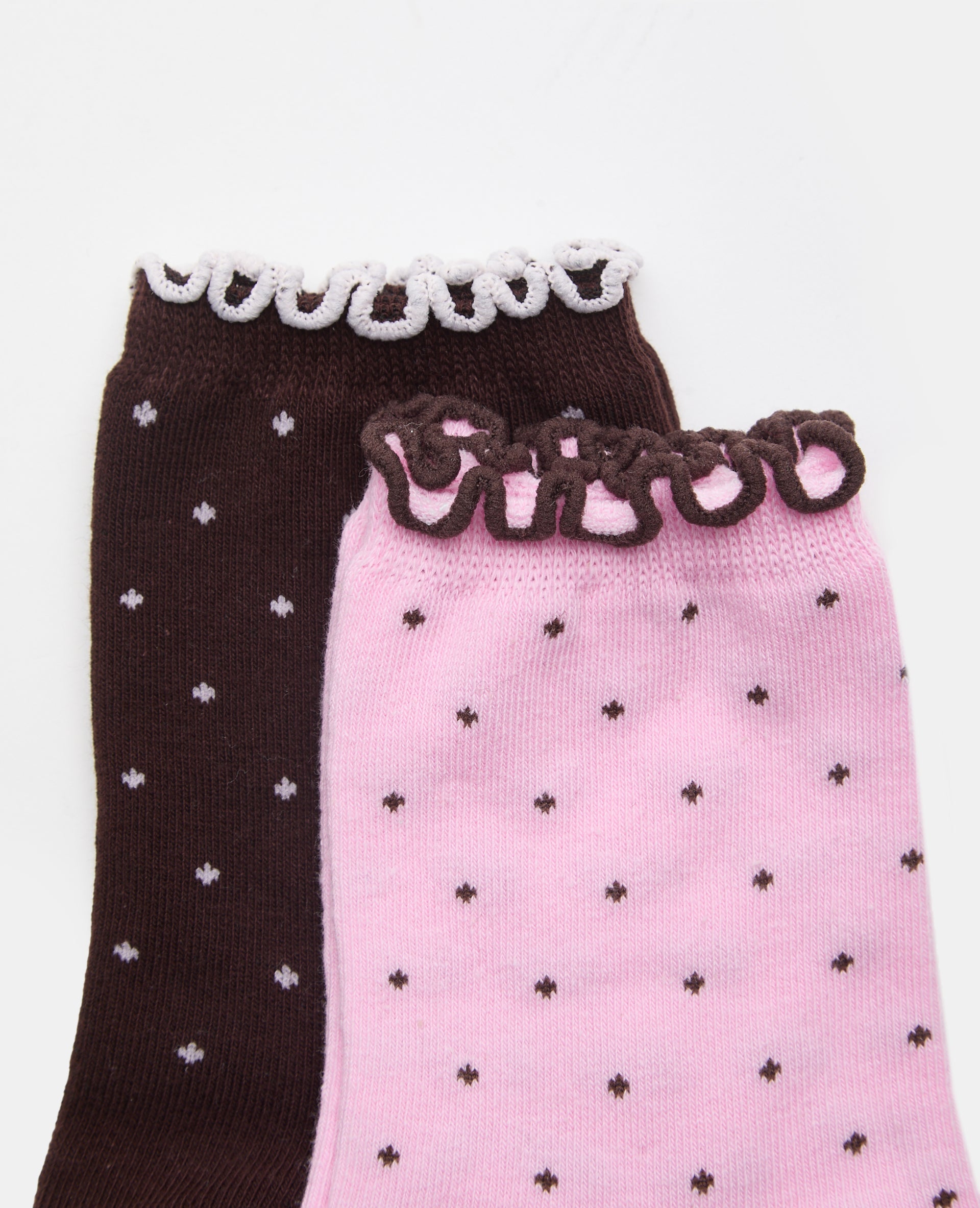 Lot de 2 paires de chaussettes avec pois