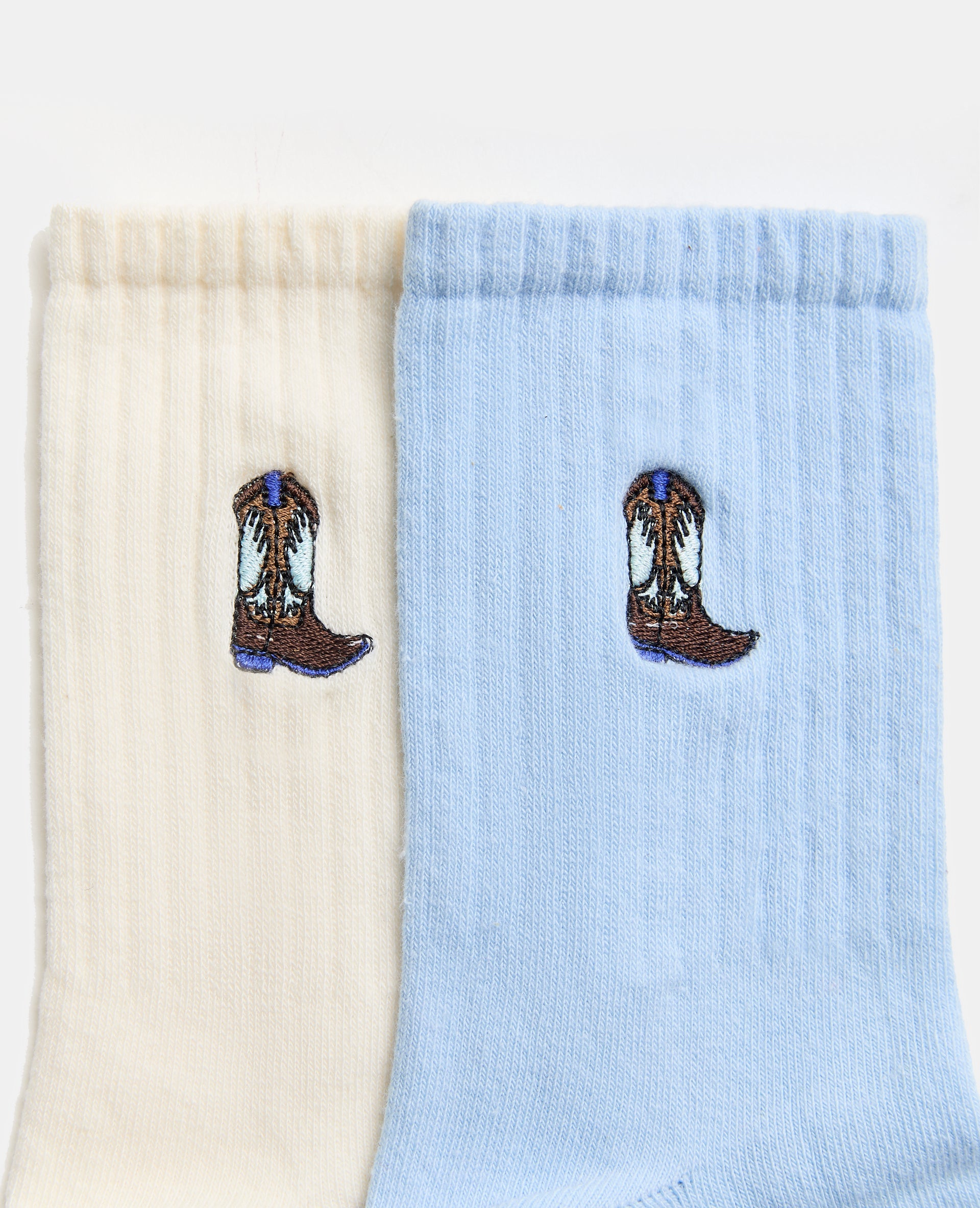Lot de 2 paires de chaussettes avec santiags